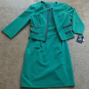 Classic Retro Green 2 Piece Suit Set